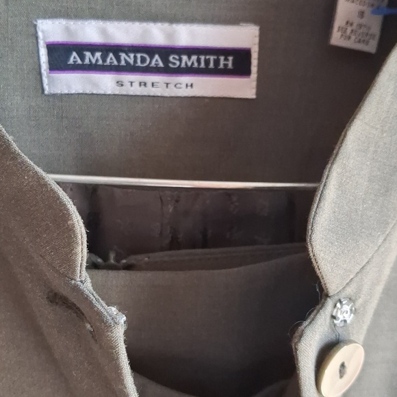 Amanda Smith Olive Green Blazer Jacket And Skirt - Picture 2 of 8